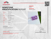 9.0 Carats Purple Kunzite Emerald Cut